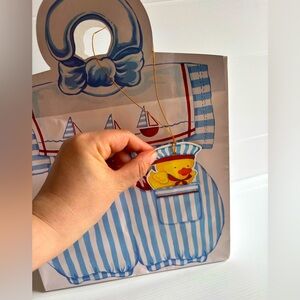 Vintage interactive 90’s baby boy gift bag